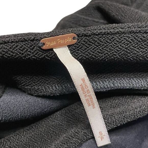 Free People Tops Free People Paisley Pop Cropped Black Tank Top Black Size Small - Picture 9 of 10